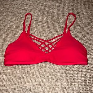 Hollister Red Swim Top